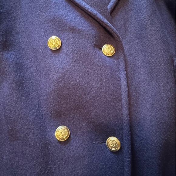 Spencer Douglas Vintage Double-Breasted Wool Coat - Picture 3 of 7